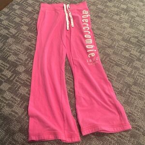 Abercrombie kids pink athletic pants